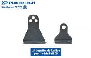 1 lot de pattes de fixation pour 1 vérin Powertech PW200