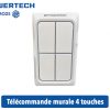 telecommande 4 touches murale