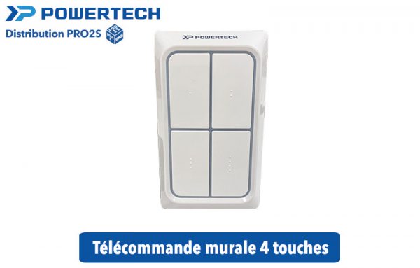 telecommande 4 touches murale